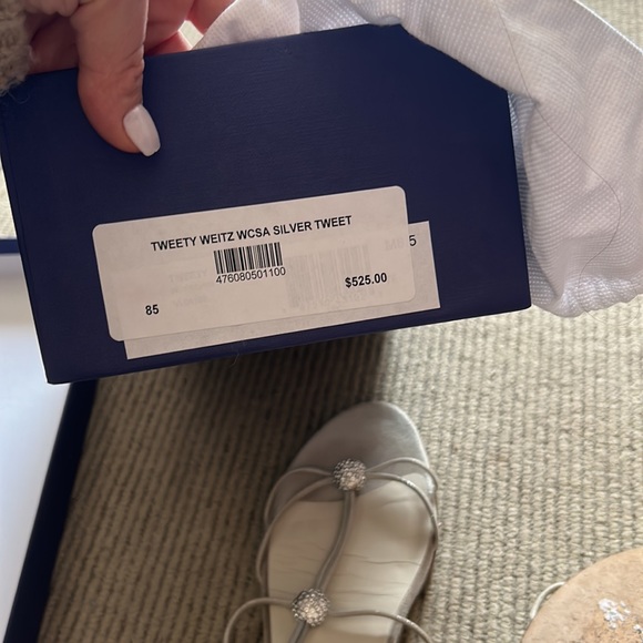 Stuart weitzman - silver crystal sandals/flat - Picture 9 of 9